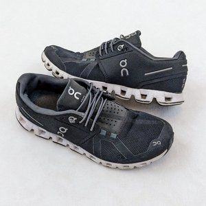 ON Cloud Running Shoes Sneakers Womens Black White